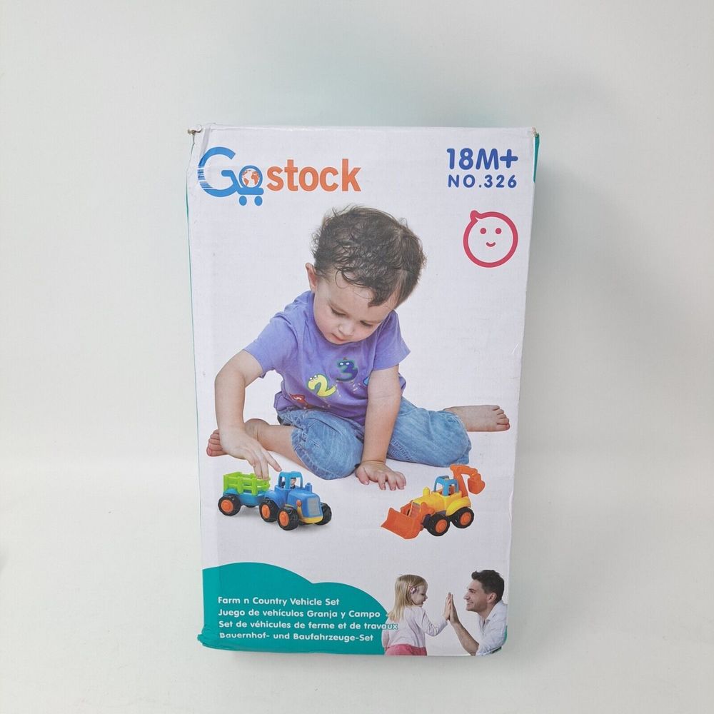 Go Stock Farm N Country Vehicle Set Friction Power Toys 18m+